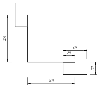 Угол сложный 140*140 мм, Внутренний 10041 - фото 32164