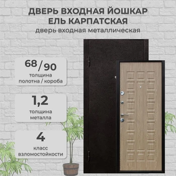 Дверь входная Йошкар Ель Карпатская
