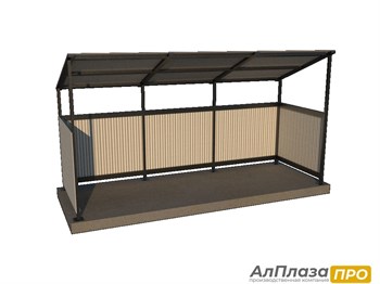 Контейнерная площадка для ТБО "MONO" (3 контейнера)