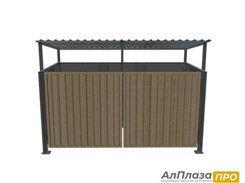 Дверь одностворчатая для ограждения ТБО серии "MONO" (1,5*1,4м.) 12251