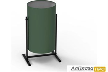 Урна уличная УРТ-25, разборная, зеленая, 25 литров