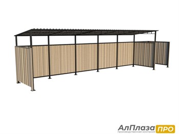 Контейнерная площадка для ТБО "MONO" (5 контейнеров+Доп. секция)