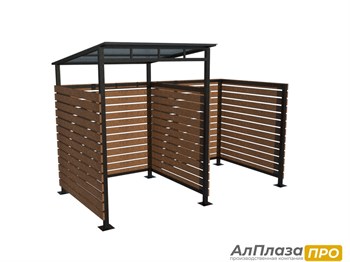 Контейнерная площадка ТБО "FORESTER LITE" (1 контейнер+Доп. секция)