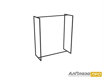 Стойка для одежды ЛОФТ двойная (600*1400 мм)