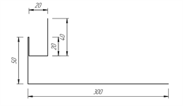 Околооконная планка 50*300 мм 10048