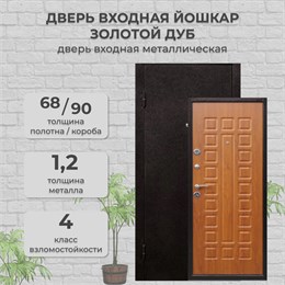 Дверь входная Йошкар Золотой дуб