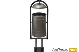 Урна уличная УС-29, серебро, 20 литров