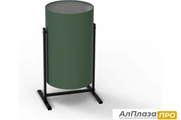 Урна уличная УРТ-19, разборная, зеленая, 19 литров