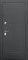 Дверь входная ISOTERMA Серебро Астана Милки черная лакобель 9646