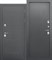 Дверь входная ISOTERMA Серебро Металл/Металл 9648