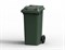Мусорный бак Передвижной 240 литров пластиковый, зеленый 10406