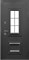 Дверь входная 11 см Протерма 3D Стеклопакет Букле графит Белая матовая 11000