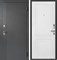 Дверь входная 7,8 см ПРОсемь Линии МДФ Сатин Графит / МДФ Эмалит Белый 11020