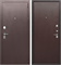 Дверь входная Тайга 7 см. Металл/Металл Темный Медный Антик (960 мм, Правая) 9862-960R