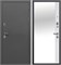 Дверь входная 9 см. Серебро Антик Серебро/Эмалит Белый Зеркало (960 мм, Правая) 9704-960R