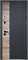 Дверь входная Luxor 2МДФ Дуб Вертикаль Зеркало Сатин Черный/Эмалит Белый (960 мм, Левая) 9665-960L