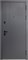 Дверь входная Luxor 2МДФ Вертикаль Сатин Графит/Эмалит Белый (860 мм, Левая) 9659-860L