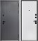 Дверь входная Luxor 2МДФ Вертикаль Сатин Графит/Эмалит Белый (960 мм, Правая) 9659-960R