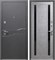 Дверь входная Luxor 2мм Муар Антрацит микс темный Бетон серый Царга (960 мм, Правая) 9657-960R