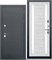 Дверь входная ISOTERMA Серебро Ривьера Айс (860 мм, Правая) 9647-860R