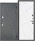 Дверь входная Феникс Линии Бетон Графит/Велюр Белый (960 мм, Левая) 9629-960L