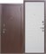 Дверь входная Гарда 8 Медный Антик/Белый ясень (960 мм, Правая) 9615-960R