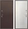 Дверь входная 11см Протерма Шоколад Букле, Астана Эш Уайт (960 мм, Левая) 10996-960L