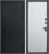 Дверь входная 9 см Вертикаль МДФ Сатин Черный/Эмалит Белый (860 мм, Правая) 10877-860R