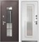 Дверь входная Luxor Termo 7 Букле Шоколад/Эмалит Белый (860 мм, Правая) 10400-860R