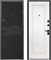 Дверь входная Luxor 2МДФ Карбон Черный Карбон/Эмалит Белый (860 мм, Правая) 10389-860R
