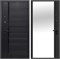 Дверь входная 7,5 см. Черное Зеркало Сатин Черный/Сатин Черный (960 мм, Левая) 10385-960L