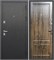 Дверь входная Толстяк Букле Черный/Грецкий Орех (860 мм, Левая) 10381-860L