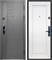 Дверь входная Е-Тайга 9 см. 2МДФ с электронным замком Антик Серебро/Эмалит Белый (860 мм, Левая) 10198-860L