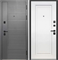 Дверь входная Тайга 9 см. 2МДФ Антик Серебро/Эмалит Белый (860 мм, Правая) 10197-860R