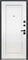 Дверь входная Тайга 9 см. 2МДФ Антик Серебро/Эмалит Белый (960 мм, Правая) 10197-960R