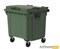 Контейнер мусорный Передвижной 1100 литров зеленый 7510082