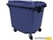 Контейнер мусорный Передвижной 1100 литров Синий 12262